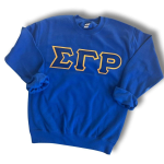 Phi Beta Sigma Royal Blue & Grey Embroidered Hoodie